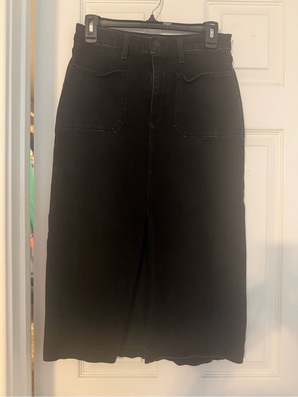 Just Black Black High-Waist Denim Skirt